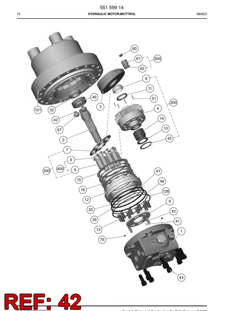 55153473 551 534 73 Pin, Parallel - Sandvik Technical Drawing