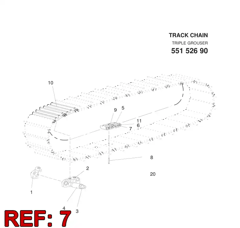 55153734 551 537 34 SPACER - Sandvik Technical Drawing