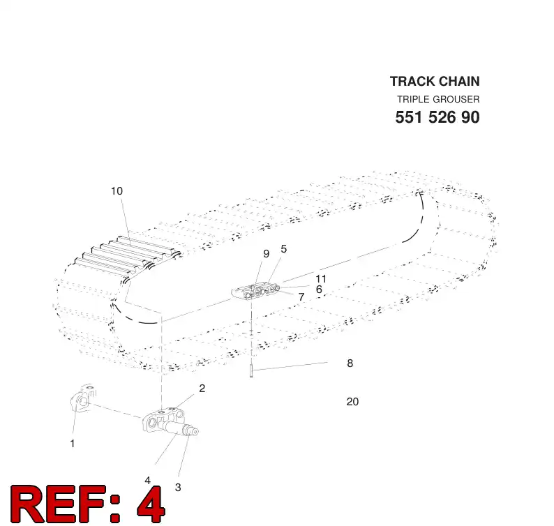 55153738 551 537 38 BUSHING - Sandvik Technical Drawing