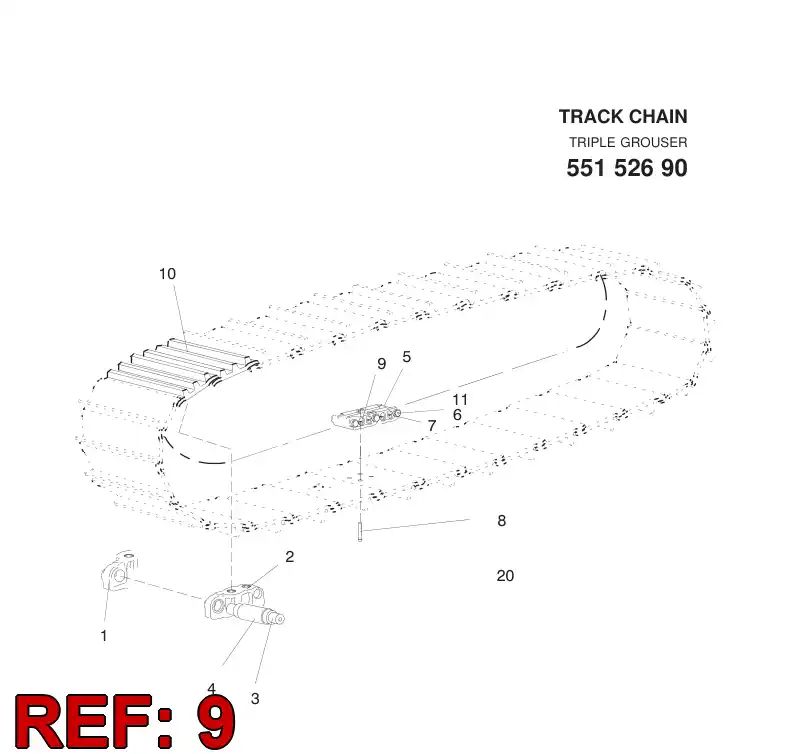 55153742 551 537 42 HEXAGON NUT - Sandvik Technical Drawing
