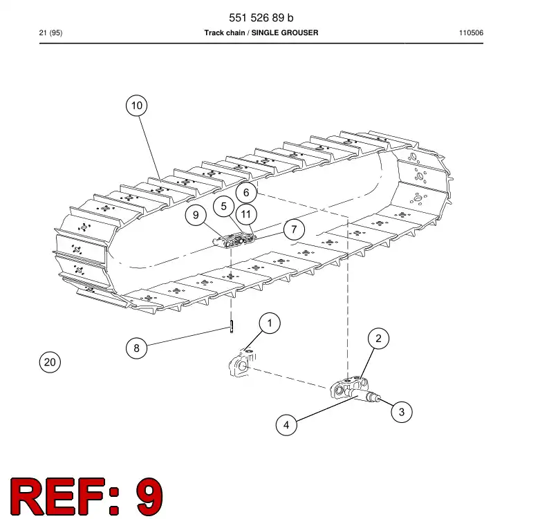 55153742a 551 537 42a Hexagon nut - Sandvik Technical Drawing