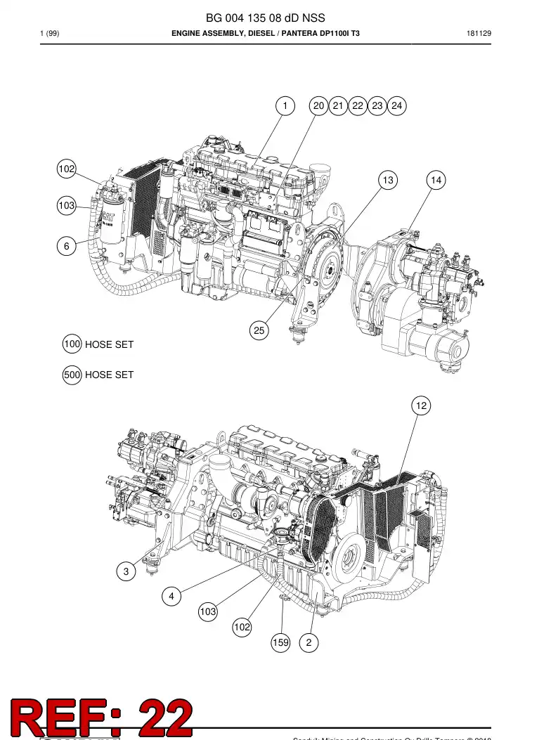 55153745 551 537 45 Plate - Sandvik Technical Drawing