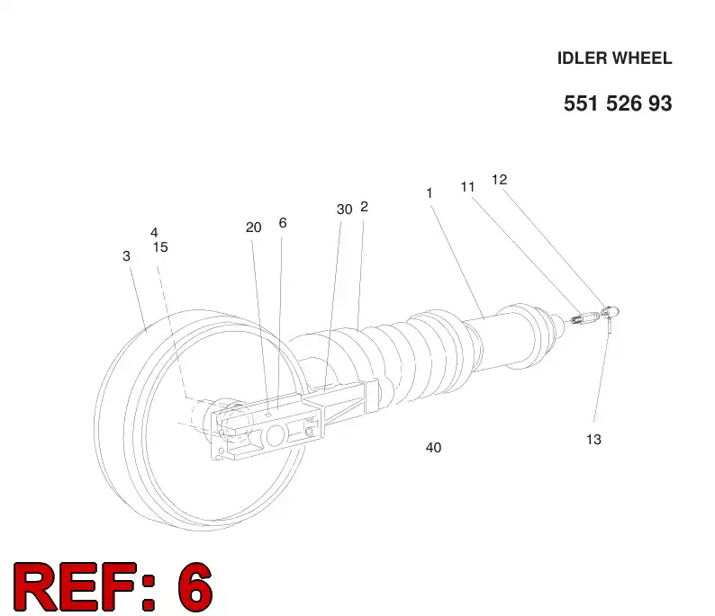 55153764 551 537 64 SLIDE - Sandvik Technical Drawing