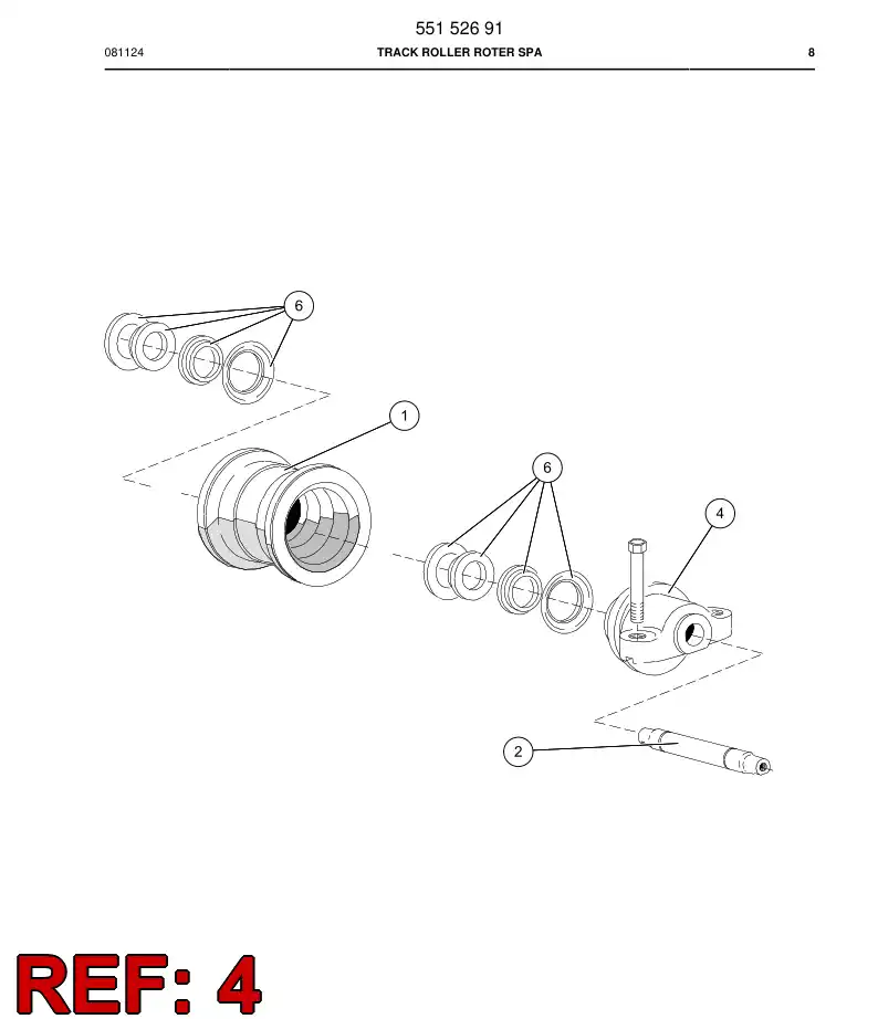 55153785 551 537 85 Mounting piece - Sandvik Technical Drawing