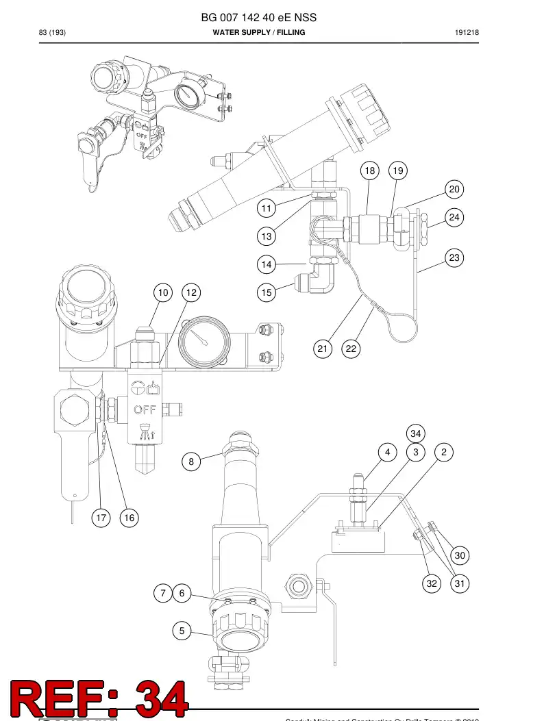 55153797 551 537 97 Seal, Copper - Sandvik Technical Drawing