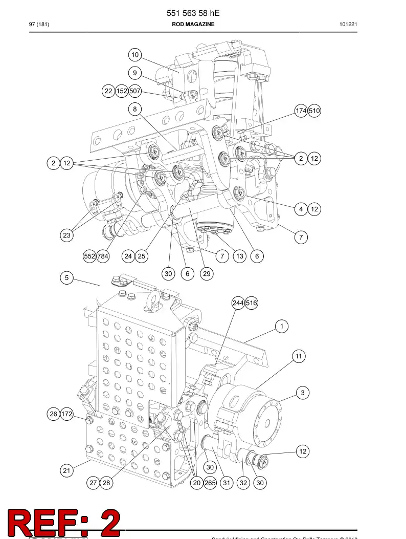 55153869a 551 538 69a PIN - Sandvik Technical Drawing