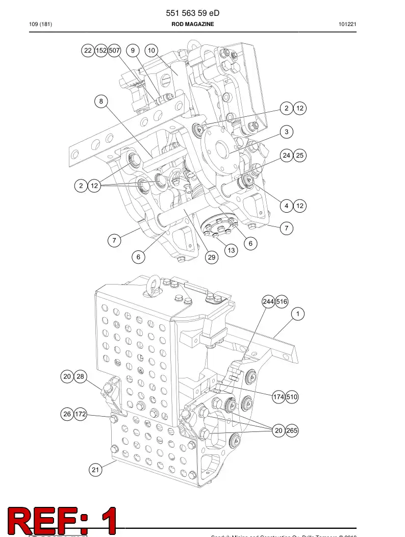55153872 551 538 72 Bracket - Sandvik Technical Drawing