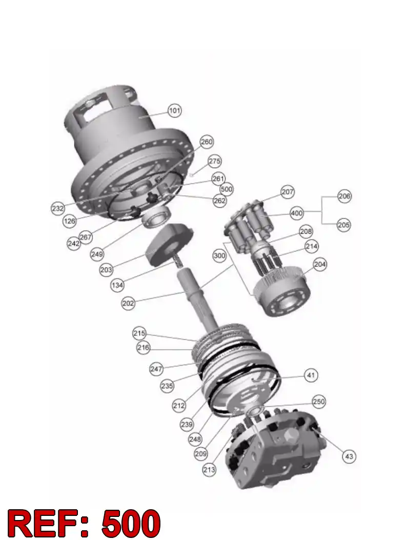 55153917 551 539 17 PISTON ASSEMBLY - Sandvik Technical Drawing