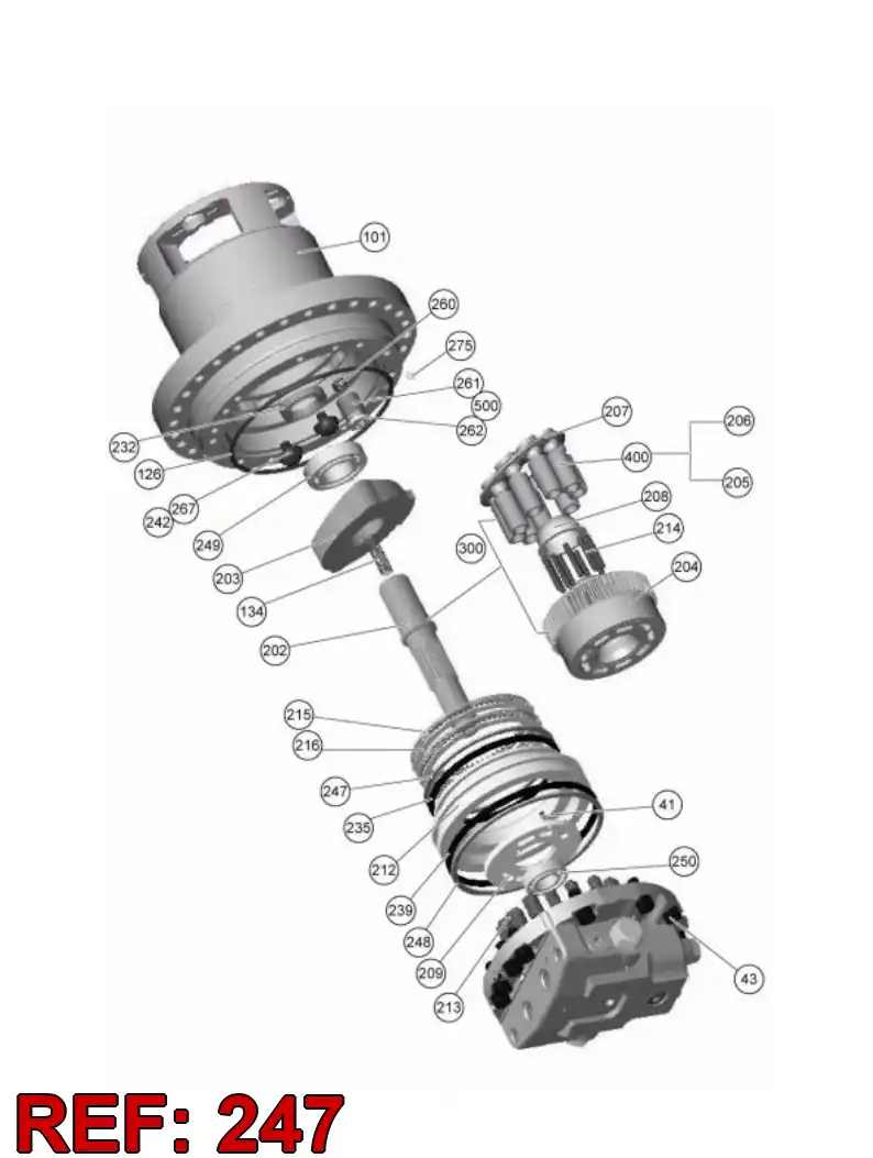 55153919 551 539 19 BACKING RING - Sandvik Technical Drawing