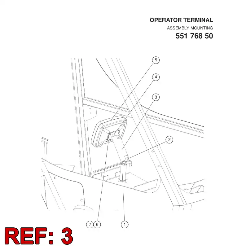 551 539 39 Bracket, Mounting - drawing