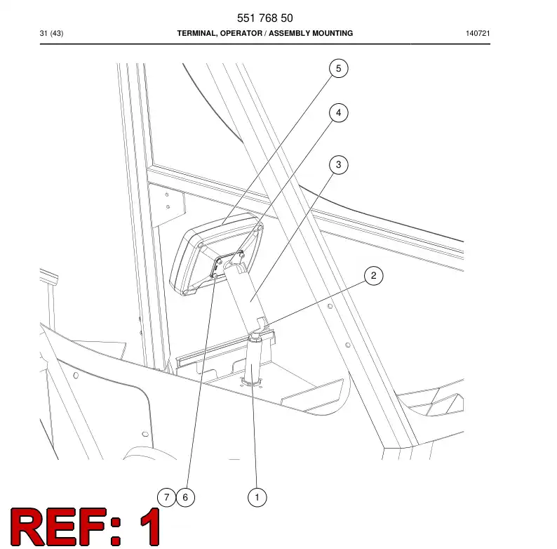 55153943c 551 539 43c Adapter - Sandvik Technical Drawing
