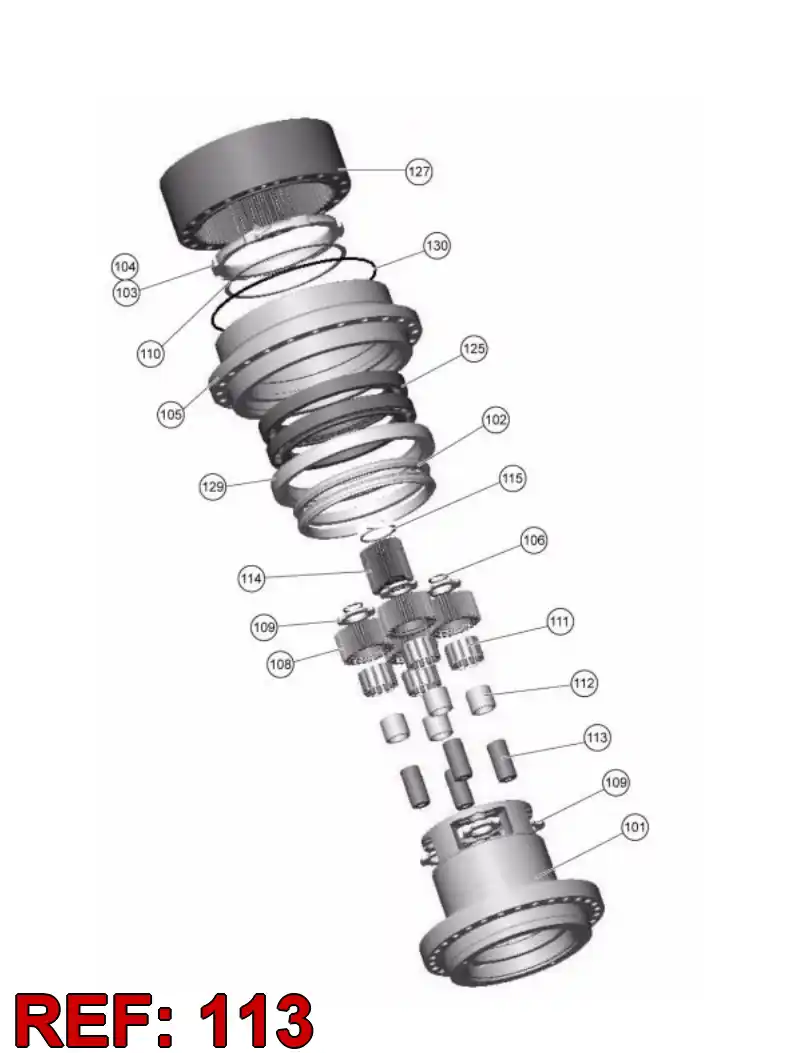 55153954 551 539 54 SHAFT - Sandvik Technical Drawing