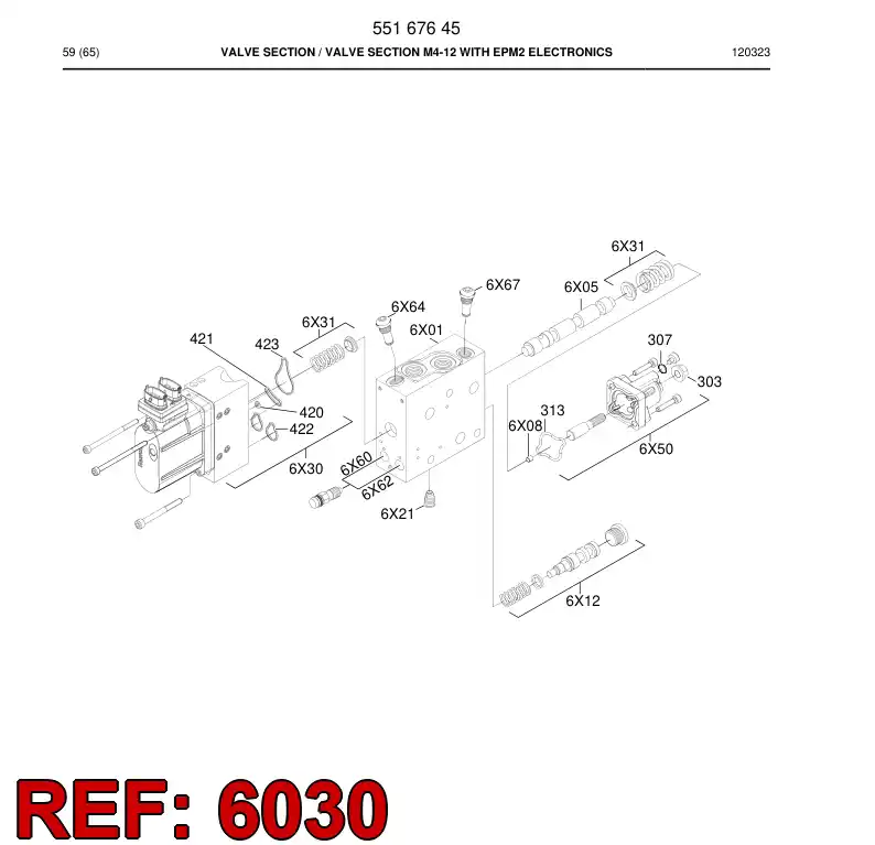 55154041 551 540 41 Electronic pilot module - Sandvik Technical Drawing