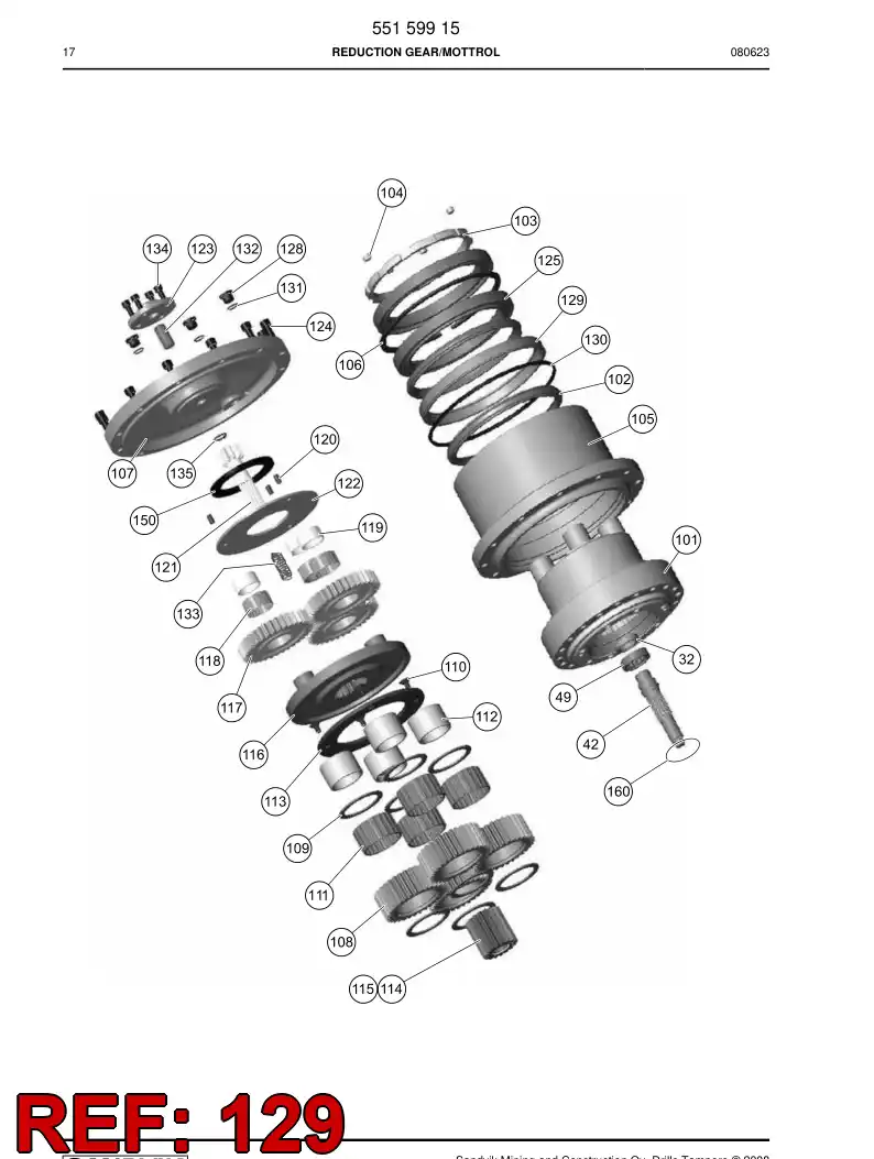 551 540 88 Ring, Seal - drawing
