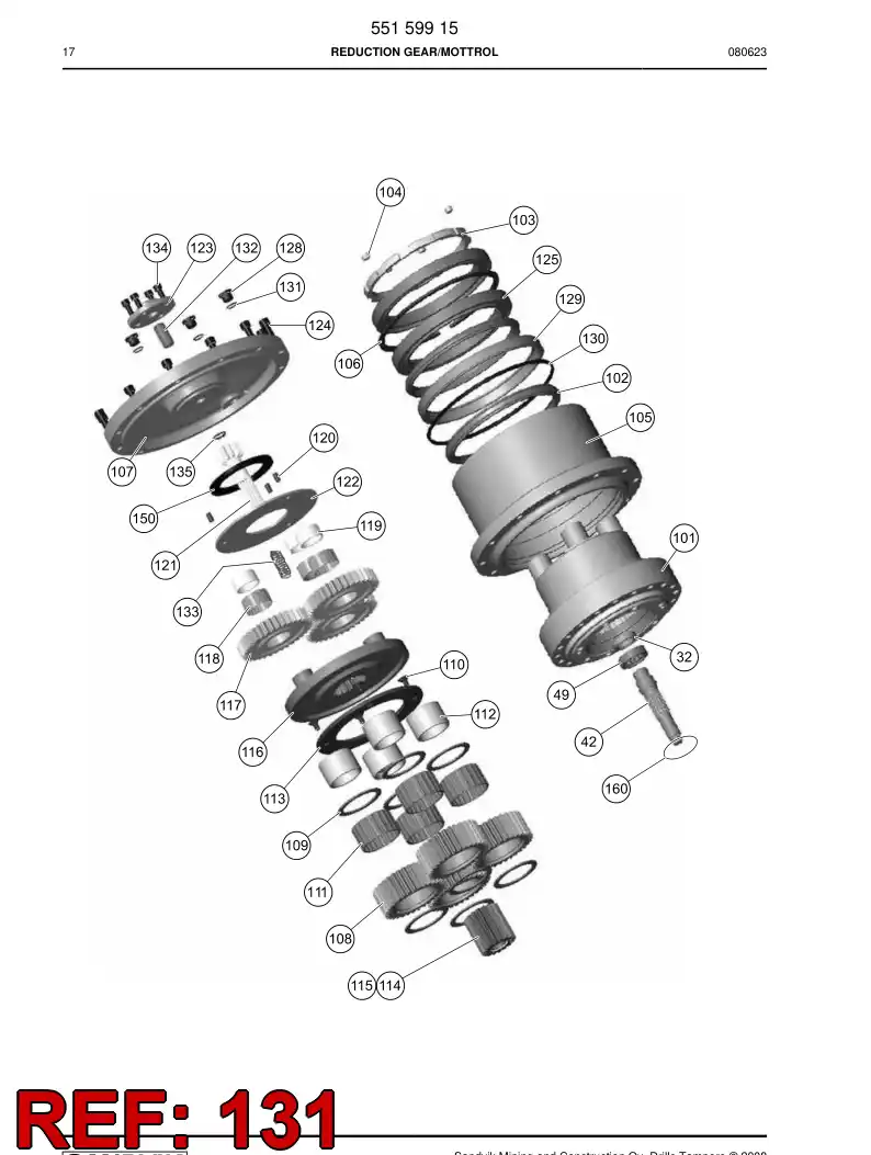 551 540 98 O-ring - drawing