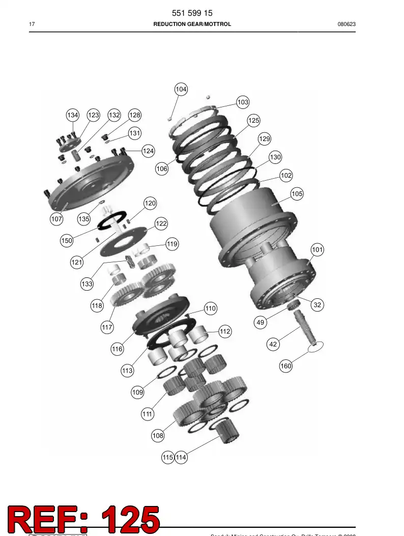 551 541 13 Angular ball bearing - drawing