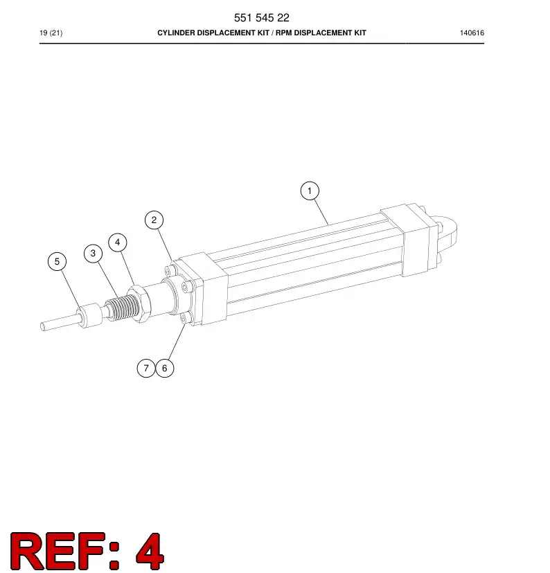 55154321 551 543 21 Nut, Hexagon - Sandvik Technical Drawing