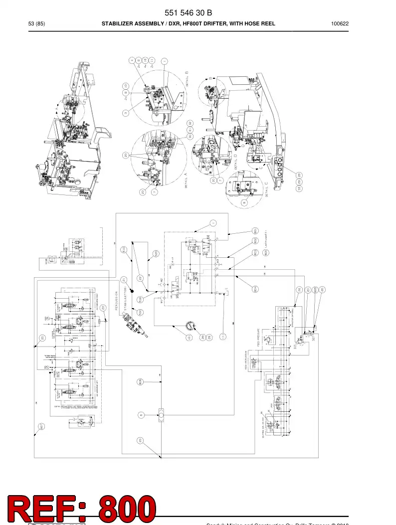 55154631a 551 546 31a HOSING - Sandvik Technical Drawing