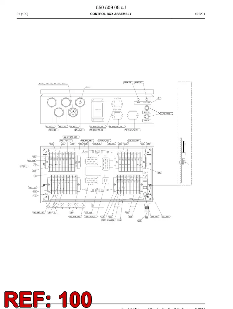 55154763 551 547 63 Prepared device - Sandvik Technical Drawing
