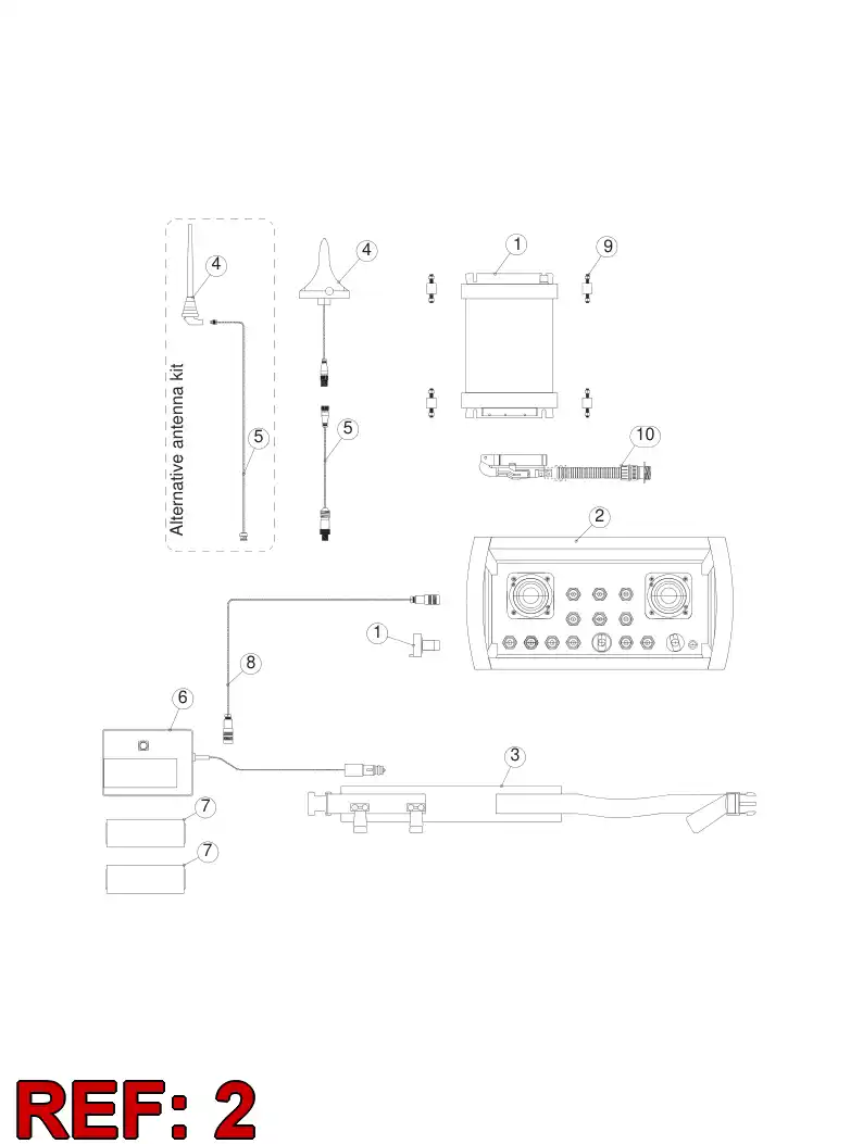 55154851 551 548 51 TRANSMITTER - Sandvik Technical Drawing