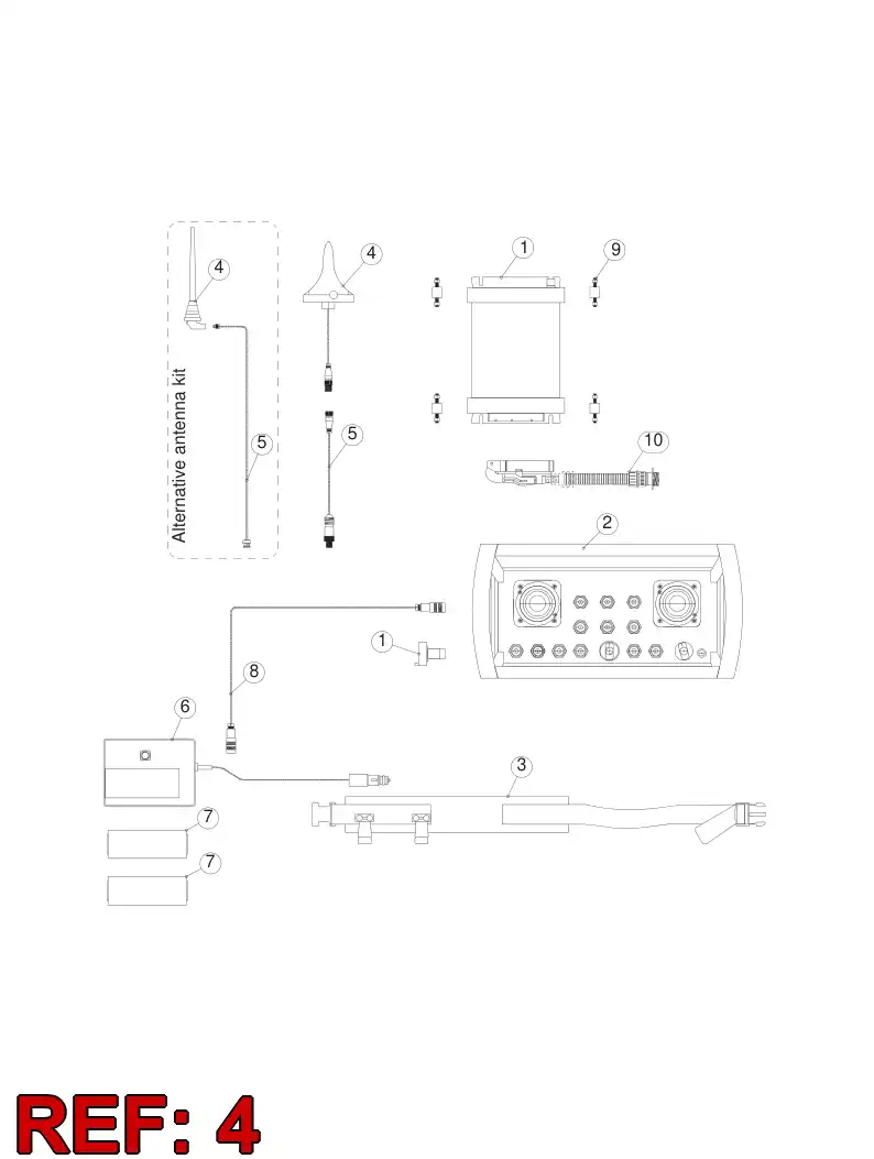 55154875 551 548 75 ANTENNA - Sandvik Technical Drawing