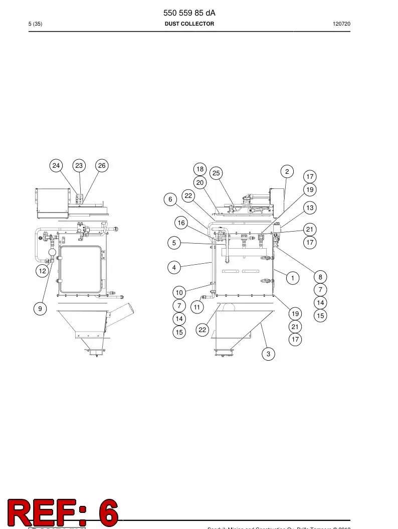 55154902 551 549 02 Pipe - Sandvik Technical Drawing