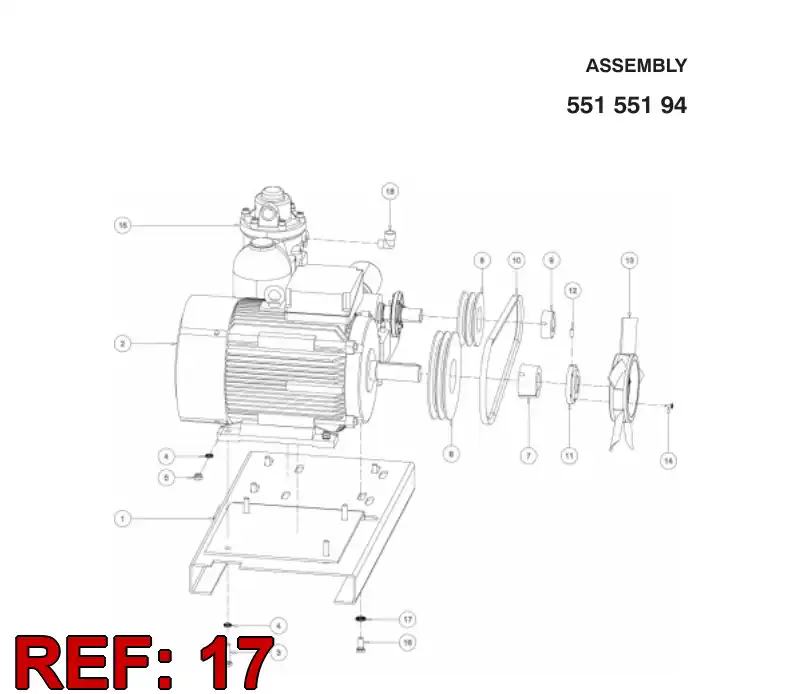 55154983 551 549 83 WASHER - Sandvik Technical Drawing