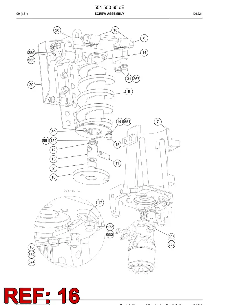 55155040 551 550 40 Jaw - Sandvik Technical Drawing