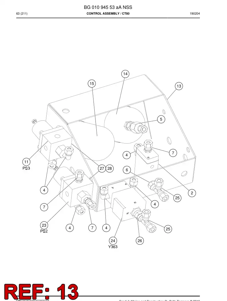 55155046 551 550 46 PRING, INSTRUMENTO - Sandvik Technical Drawing