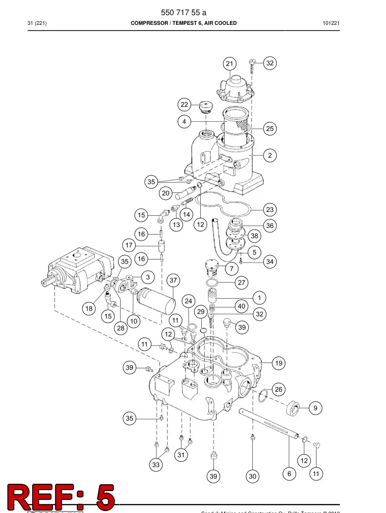 55155058 551 550 58 Pipe - Sandvik Technical Drawing