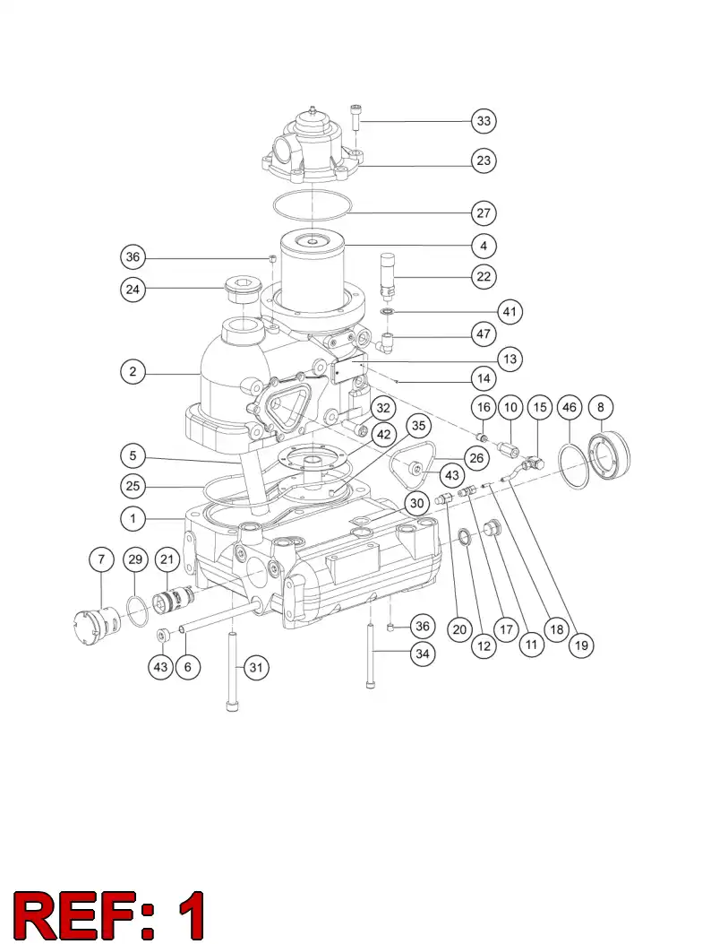 55155211 551 552 11 Frame - Sandvik Technical Drawing