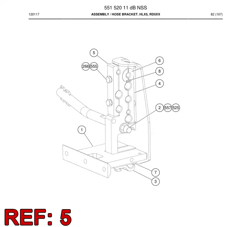 55155254a 551 552 54a Clamp piece - Sandvik Technical Drawing