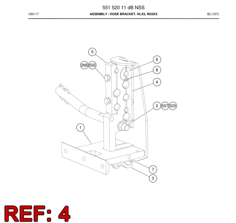 55155255a 551 552 55a Clamp piece - Sandvik Technical Drawing