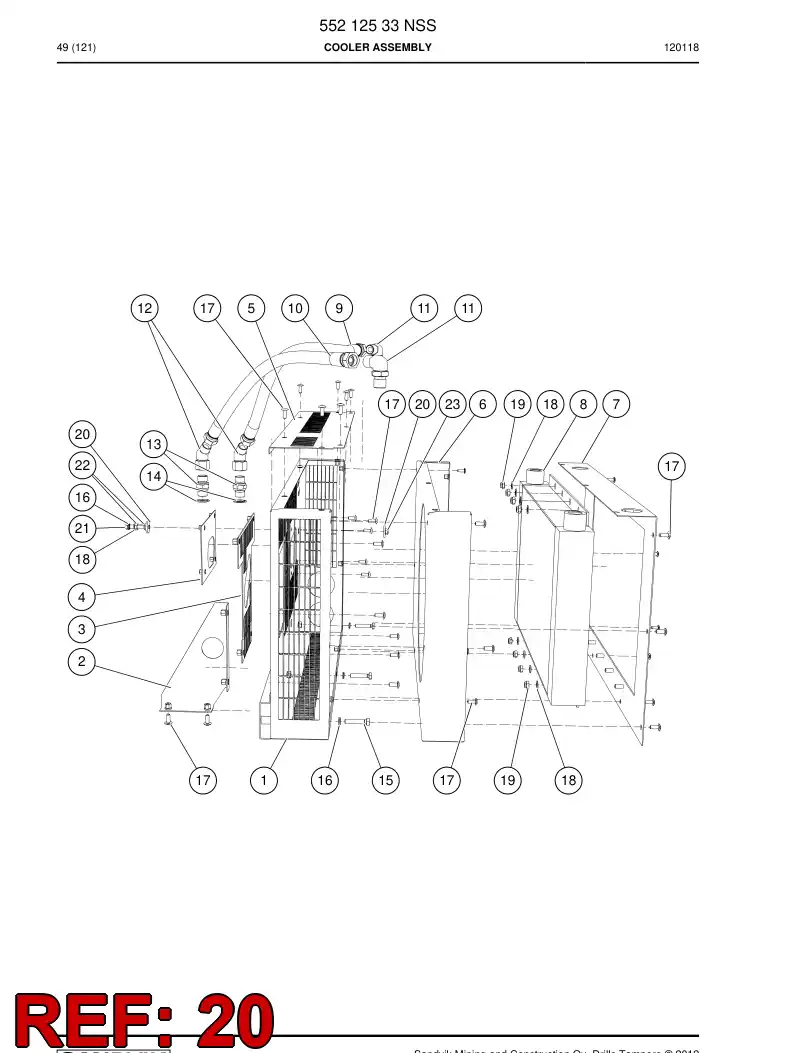 55155447a 551 554 47a Large plain washer - Sandvik Technical Drawing