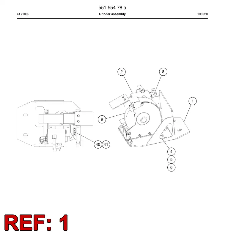 55155473 551 554 73 BRACKET - Sandvik Technical Drawing