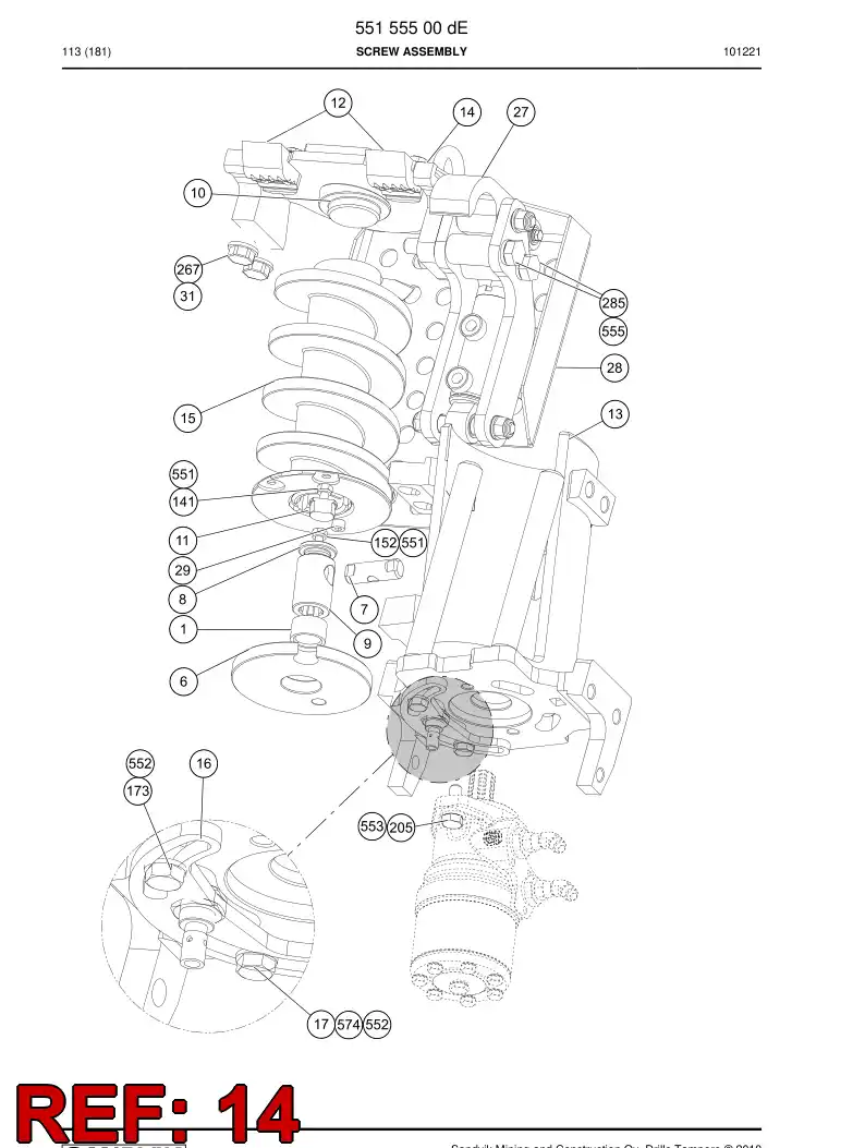 55155505 551 555 05 Machining - Sandvik Technical Drawing