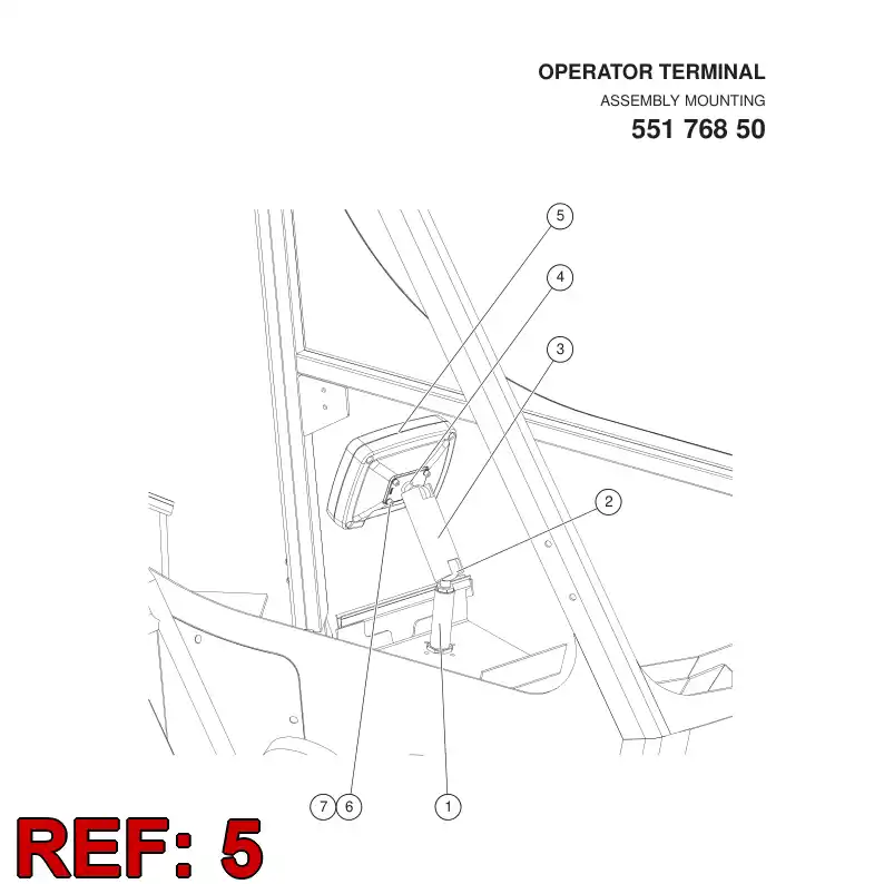 55155645 551 556 45 OPERATOR TERMINAL - Sandvik Technical Drawing