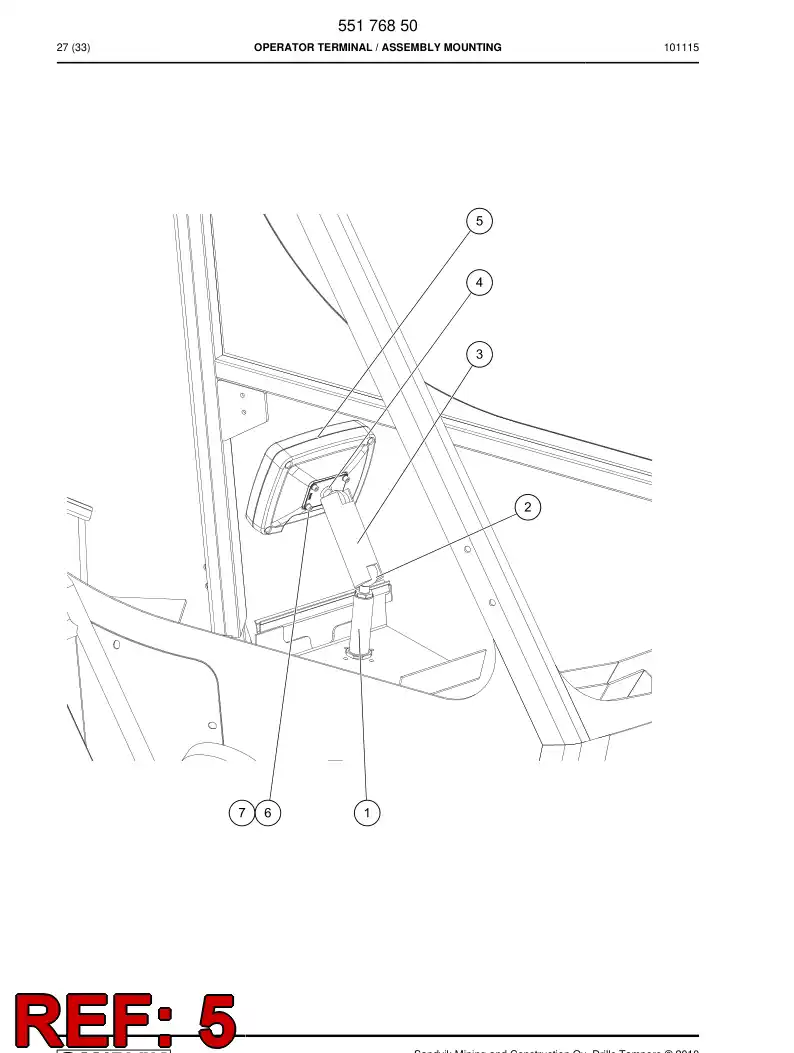 551 556 45a Terminal, Operator - drawing