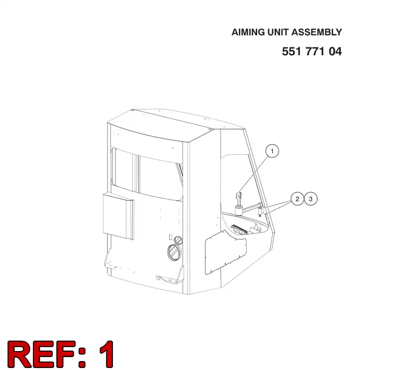 55155651 551 556 51 AIMING UNIT - Sandvik Technical Drawing