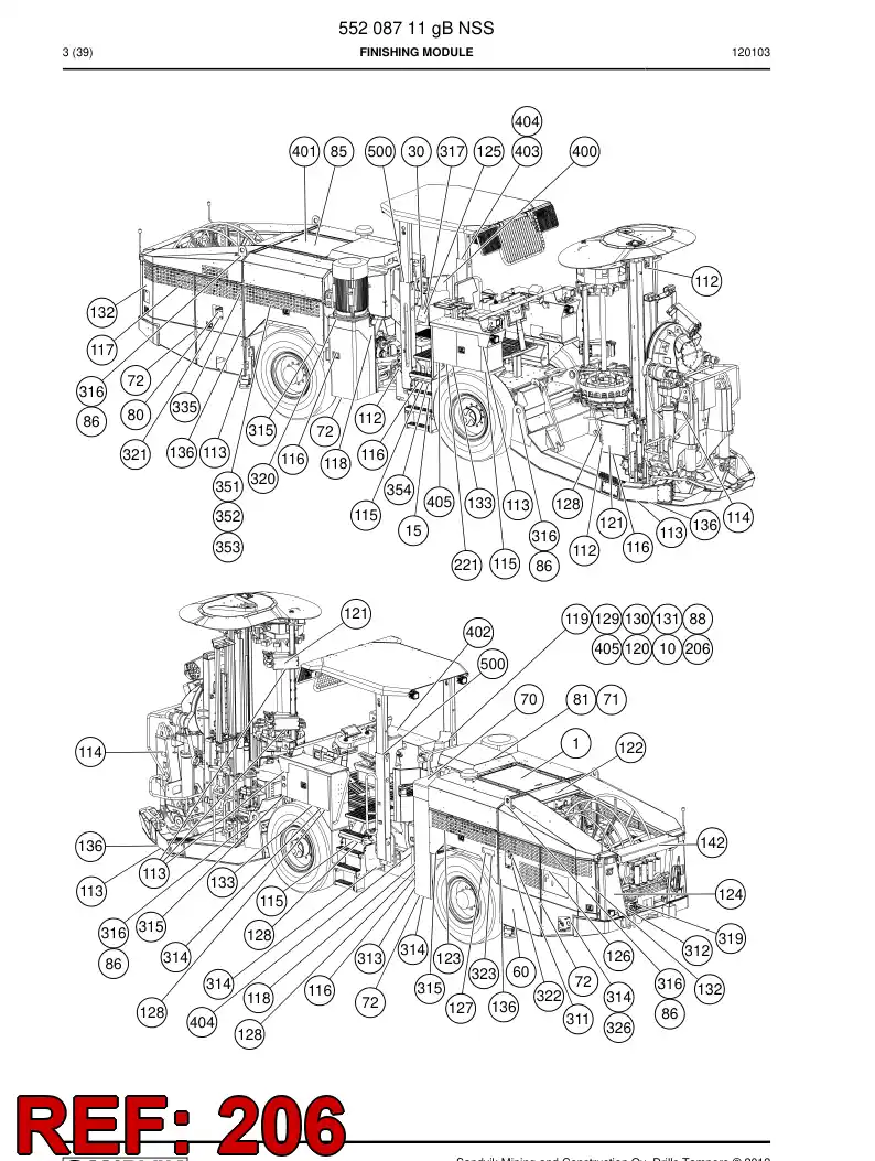 55155870 551 558 70 Sign - Sandvik Technical Drawing