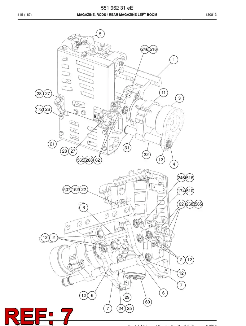 55155926e 551 559 26e Plate - Sandvik Technical Drawing