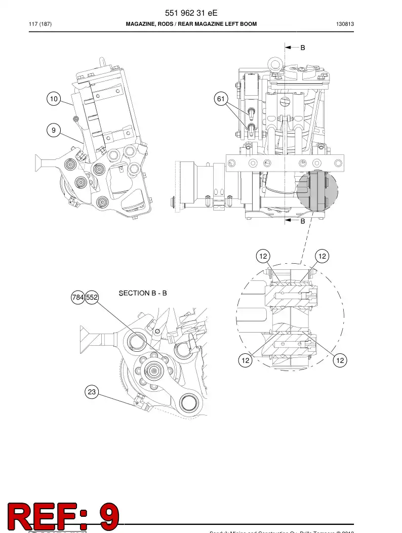 55155930a 551 559 30a Plate - Sandvik Technical Drawing