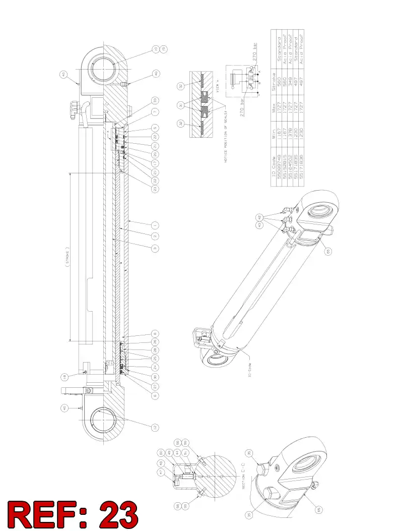 55155990 551 559 90 O-RING - Sandvik Technical Drawing