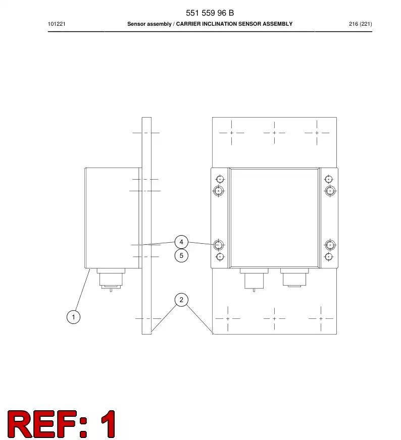 55155995 551 559 95 PREPARED DEVICE - Sandvik Technical Drawing
