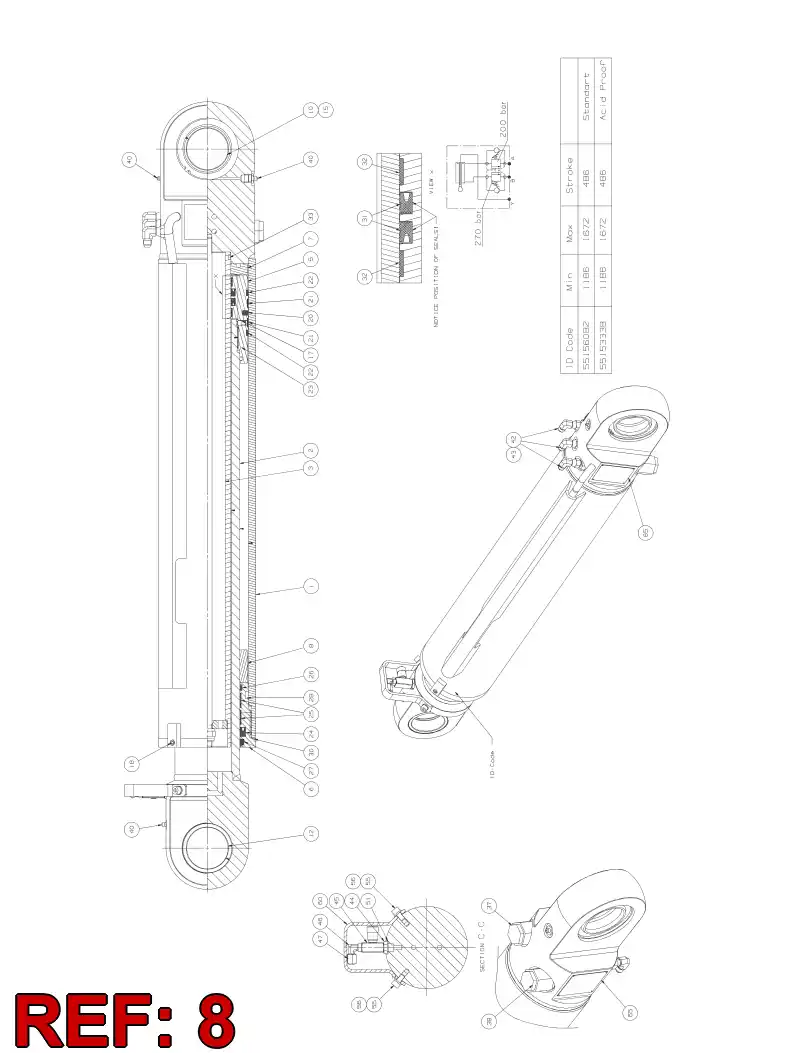 55156075 551 560 75 LIMIT BUSHING - Sandvik Technical Drawing