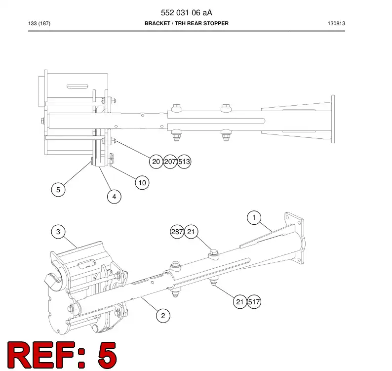 55156129b 551 561 29b Pin - Sandvik Technical Drawing