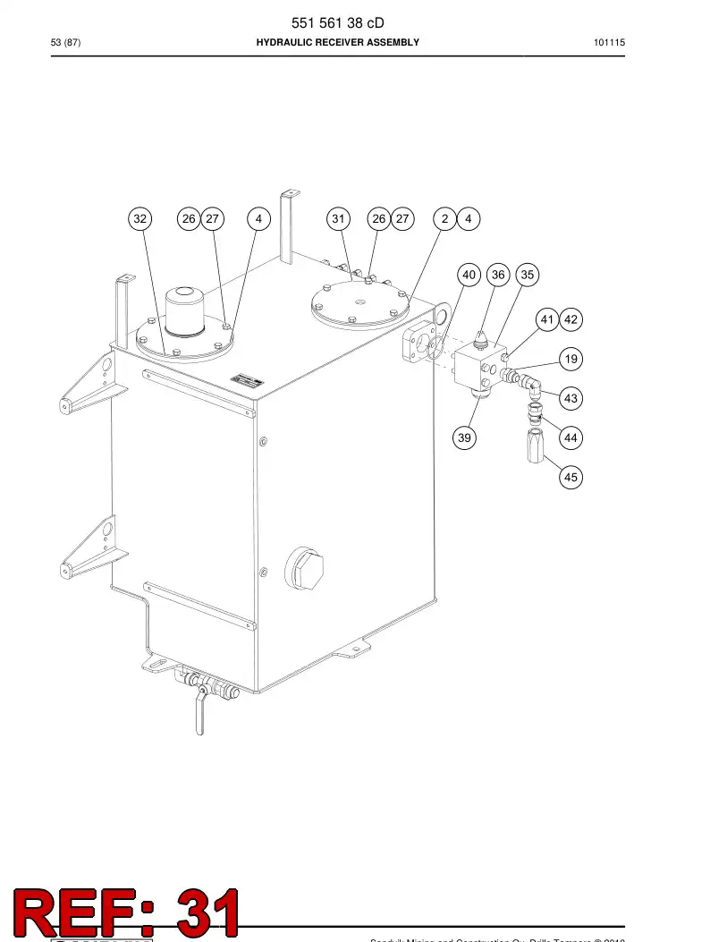 55156176 551 561 76 Cover - Sandvik Technical Drawing