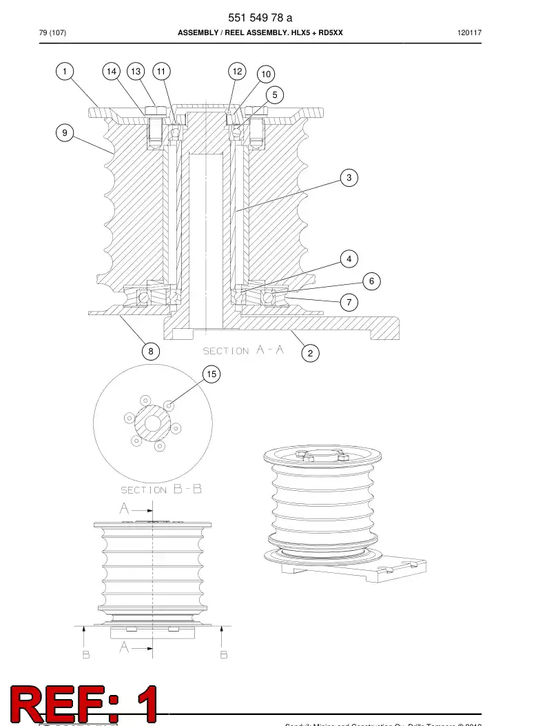 55156369 551 563 69 Cover - Sandvik Technical Drawing