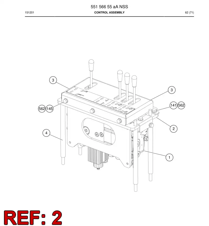 55156716a 551 567 16a Bracket - Sandvik Technical Drawing