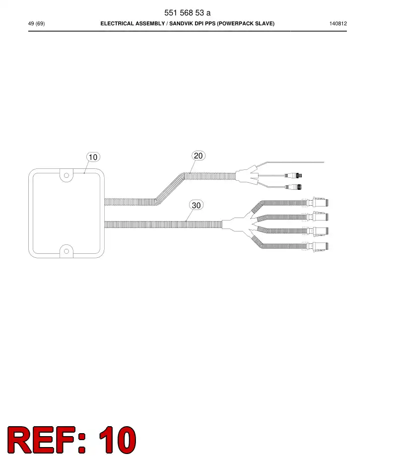 55156791 551 567 91 Cover - Sandvik Technical Drawing